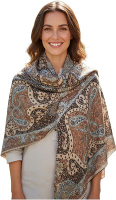 shahposh Viscose Paisley, Printed, Self Design Women Shawl(Multicolor)