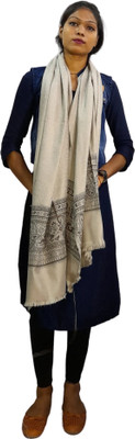 Kashmiri queen Cashmere, Wool Woven Women, Men Shawl(Brown)