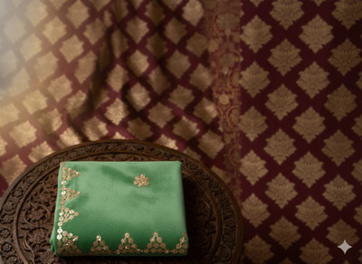 Kurtha Bhawana Women Garments Velvet Solid Women Shawl(Light Green)