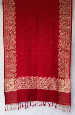 NORTH FASHION Wool Embroidered Women Shawl(Maroon, Maroon)