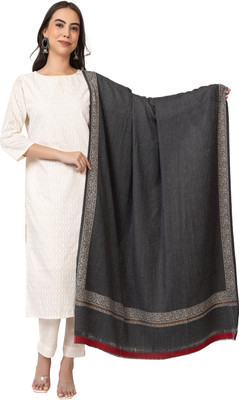 Sudako Acrylic Printed Women Shawl(Grey)