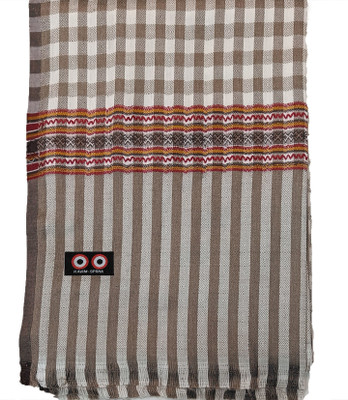Sprha Wool Solid Men Shawl(White)