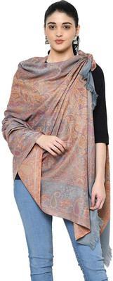 HOC Cashmere Printed Women Shawl(Multicolor)