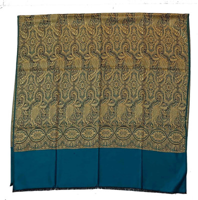 Sprha Wool Self Design Men, Women Shawl(Blue)