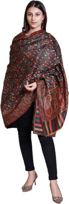 Pickks Wool Printed Women Shawl(Multicolor)