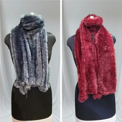 Aarti Creation Wool Self Design Women Shawl(Maroon, Grey)