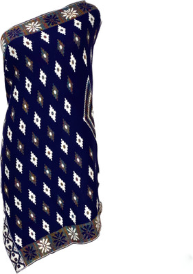 Sassi Wool Woven Women Shawl(Dark Blue)