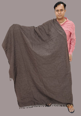 Sprha Wool Solid Men Shawl(Grey)