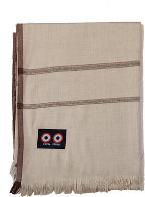 Sprha Wool Striped Men Shawl(Beige)