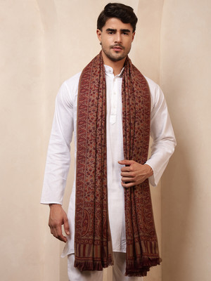 Ravaiyaa - Attitude Is Everything Wool Paisley Men Shawl(Beige)