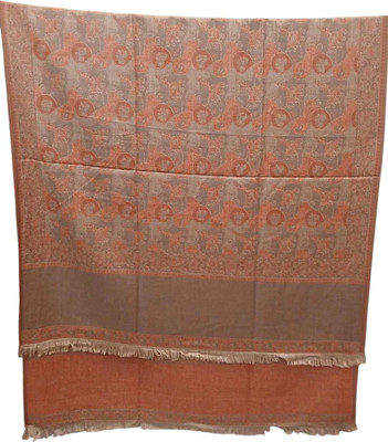 PRIDE SALES Cotton Floral Print Women Shawl(Brown, Orange)