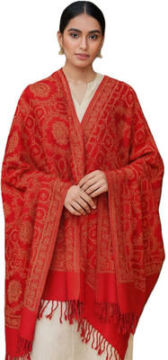Kriti Wool Paisley Women Shawl(Red)