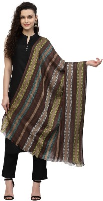 Anekaant Viscose Striped Women Shawl(Multicolor)