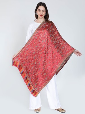 Moda Chales Modal Self Design Women Shawl(Red)