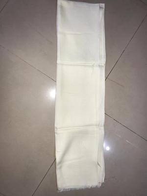 Pratima Shaul Wool Solid Men, Women Shawl(White)
