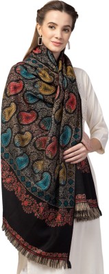 Tweedle Wool Paisley Women Shawl(Black)