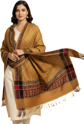 Kti Viscose, Acrylic Floral Print Women Shawl(Multicolor)