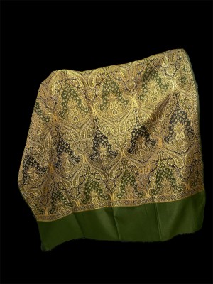 HOOKNEER Polyester Wool Blend Woven Women Shawl(Light Green)