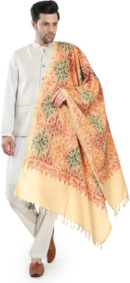 manra Wool Printed Men Shawl(Beige)
