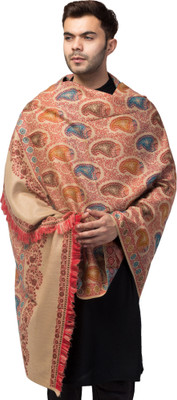 Tweedle Wool Woven Men Shawl(Multicolor)