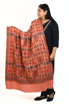 Vrinde Cashmere Printed Women Shawl(Red)