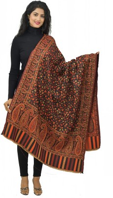 BAISAS Wool Self Design Women Shawl(Multicolor)