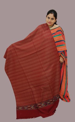 Vrinde Wool Embellished Women Shawl(Multicolor)