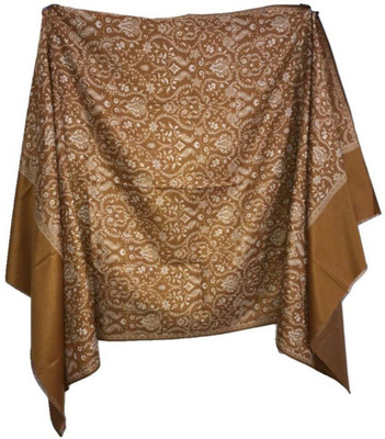 CHOUDHARYRETAILS Cashmere, Generic, Pashmina, Wool Printed Women, Men Shawl(Brown)