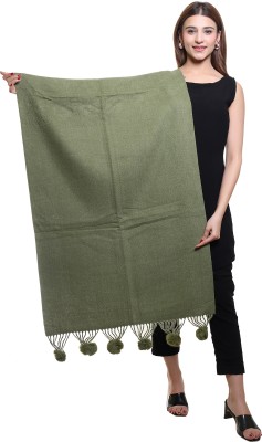 OSWAL Polyester Self Design Women Shawl(Green)