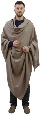 Sprha Wool Solid Men Shawl(Grey)