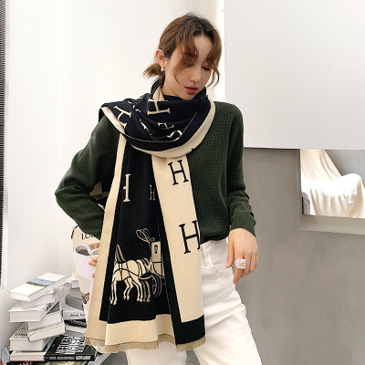 Frackson Acrylic, Wool Solid, Self Design Women Shawl(Black)