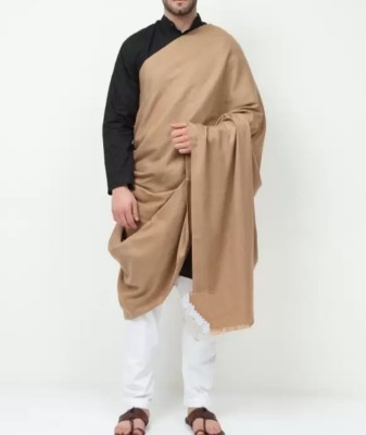 OSWALL Pashmina Solid Men Shawl(Brown)