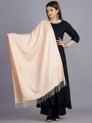 Ravaiyaa - Attitude Is Everything Wool Woven Women Shawl(Orange)