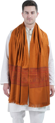 Life and style Wool Solid Men Shawl(Brown)