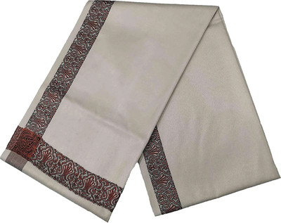 Royal-E-Kashmir Wool Woven Men Shawl(Grey)