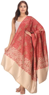 Life and style Wool Printed Women Shawl(Red)