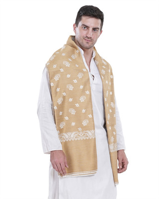 Life and style Wool Paisley Men Shawl(Yellow)
