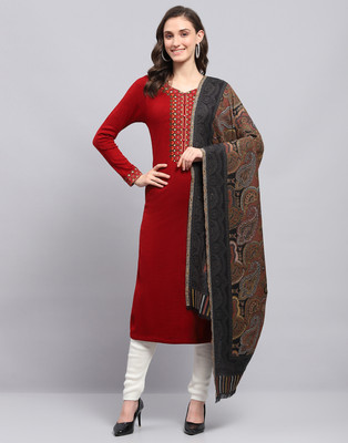 MONTE CARLO Wool Self Design Women Shawl(Multicolor)