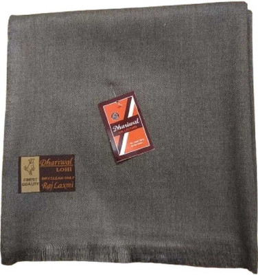 Dhariwal Wool Solid Men Shawl(Grey)