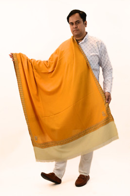 Vrinde Wool Embellished Men Shawl(Blue)
