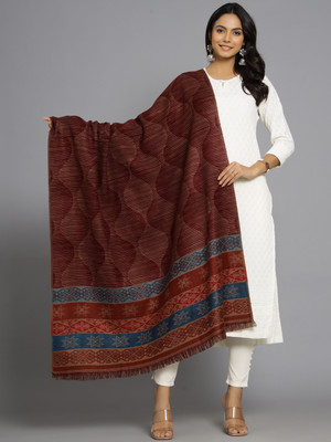 Ravaiyaa - Attitude Is Everything Wool Embroidered Women Shawl(Multicolor)