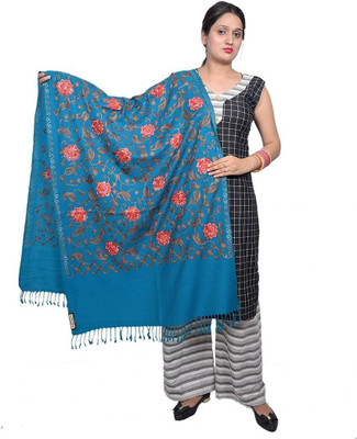 CHOUDHARYRETAILS Acrylic Printed Women Shawl(Green)