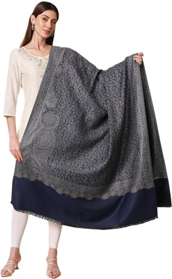 Ramnaya Wool Paisley Women Shawl(Blue)