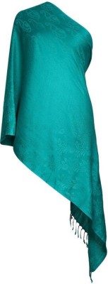 Vasaba Viscose Self Design Women Shawl(Green)