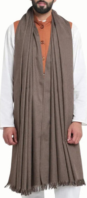 OSWALL Pashmina Solid Men Shawl(Brown)