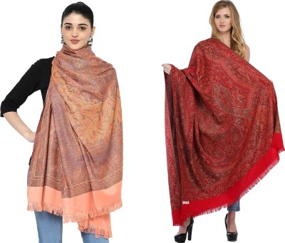 PASHTUSHS Pashmina Woven Women Shawl(Multicolor)