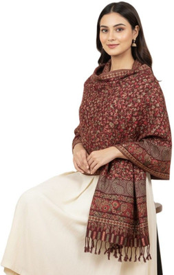 Kriti Wool Paisley Women Shawl(Maroon)