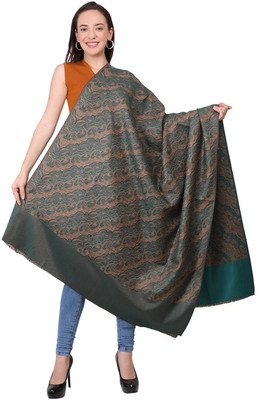 Life and style Wool Woven Women Shawl(Blue)