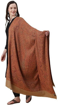 CHOUDHARYRETAILS Pashmina Self Design Women Shawl(Beige)