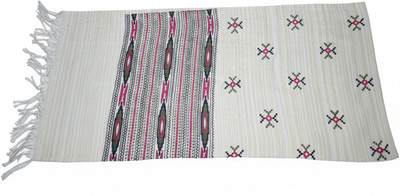 gupta shilpa Wool Embroidered Women Shawl(White)